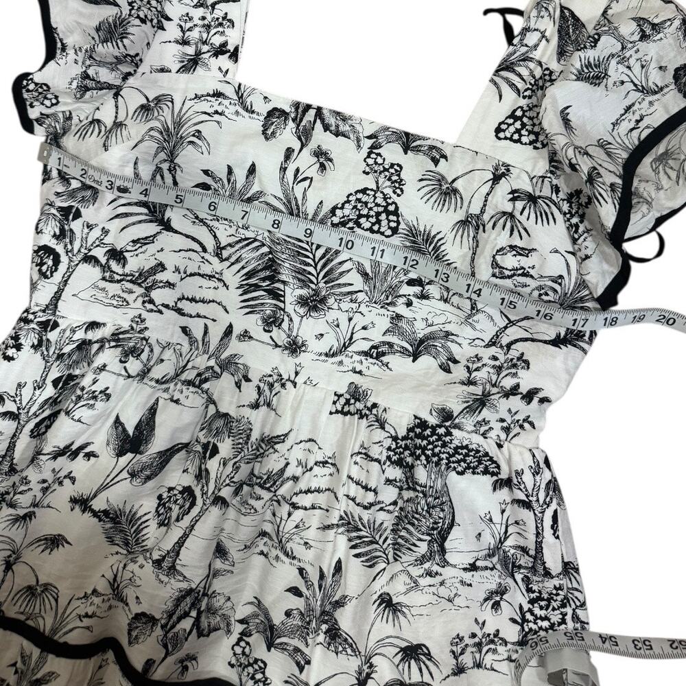 Entro Black and White Toile Pattern Dress - Size Large - Picture 5 of 6
